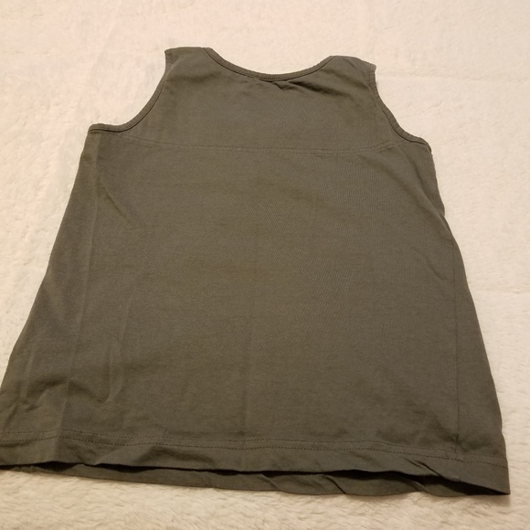Drill Clothing Co Boys Small Army Green Tank Top - Picture 3 of 5